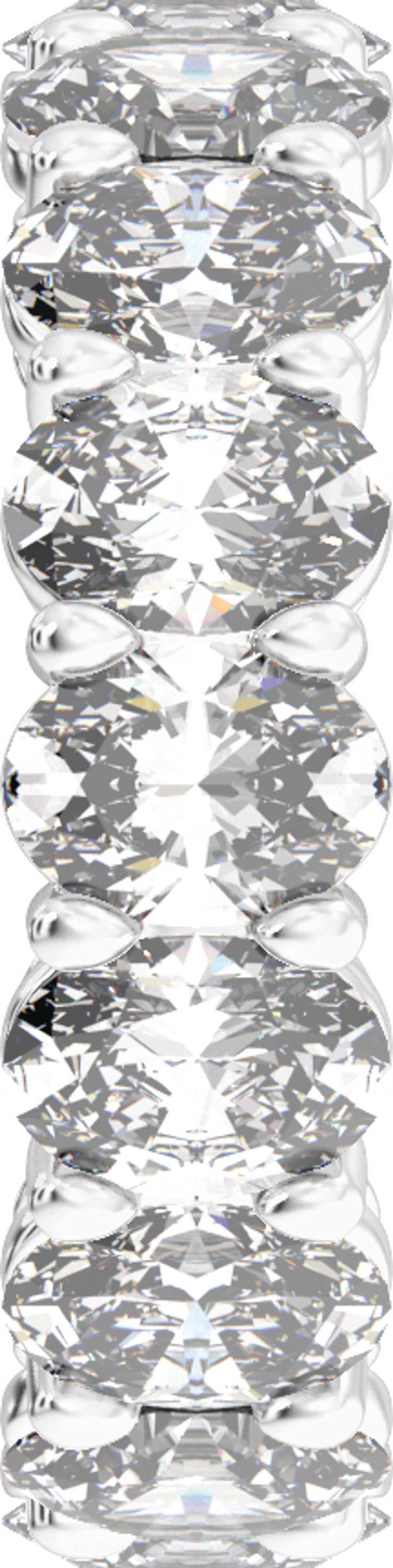 14K White Gold 7 3/4 CTW Lab-Grown Diamond Low Profile Eternity Band