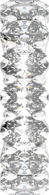 14K White Gold 7 3/4 CTW Lab-Grown Diamond Low Profile Eternity Band