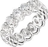 14K White Gold 7 3/4 CTW Lab-Grown Diamond Low Profile Eternity Band