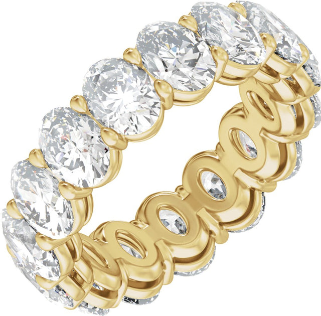14K Yellow Gold 7 3/4 CTW Lab-Grown Diamond Low Profile Eternity Band