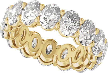 14K Yellow Gold 7 3/4 CTW Lab-Grown Diamond Low Profile Eternity Band