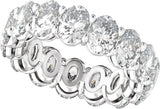 14K White Gold 7 3/4 CTW Lab-Grown Diamond Low Profile Eternity Band
