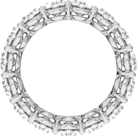 14K White Gold 7 3/4 CTW Lab-Grown Diamond Low Profile Eternity Band