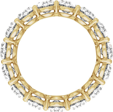 14K Yellow Gold 7 3/4 CTW Lab-Grown Diamond Low Profile Eternity Band