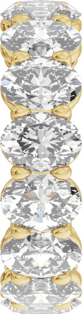 14K Yellow Gold 5 CTW Lab-Grown Diamond Low Profile Eternity Band