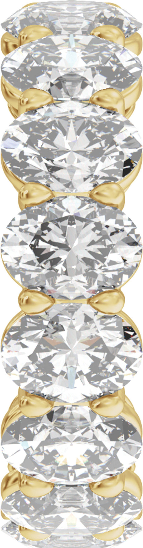 14K Yellow Gold 5 CTW Lab-Grown Diamond Low Profile Eternity Band