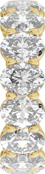 14K Yellow Gold 7 3/4 CTW Lab-Grown Diamond Low Profile Eternity Band