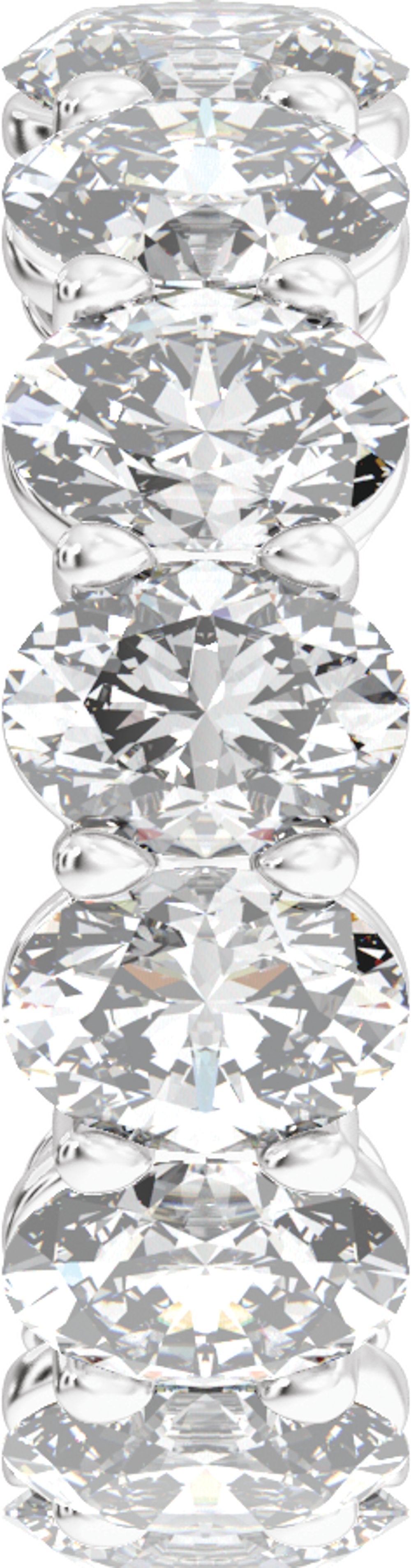 14K White Gold 7 3/4 CTW Lab-Grown Diamond Low Profile Eternity Band