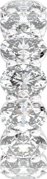 14K White Gold 7 3/4 CTW Lab-Grown Diamond Low Profile Eternity Band