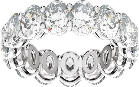 14K White Gold 7 3/4 CTW Lab-Grown Diamond Low Profile Eternity Band