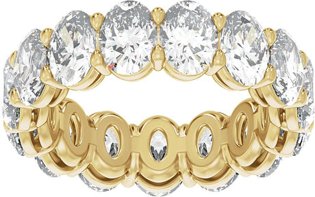 14K Yellow Gold 7 3/4 CTW Lab-Grown Diamond Low Profile Eternity Band