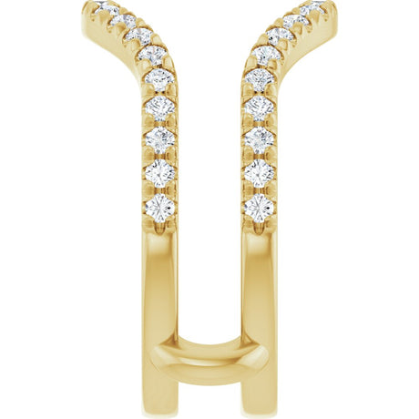 14K Yellow Gold 1/2 CTW Natural Diamond Ring Guard