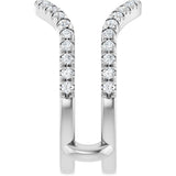 14K White Gold 5/8 CTW Lab-Grown Diamond Ring Guard