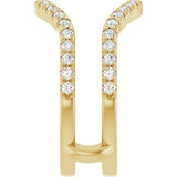 14K Yellow Gold 1/2 CTW Lab-Grown Diamond Ring Guard