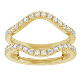 14K Yellow Gold 1/2 CTW Lab-Grown Diamond Ring Guard