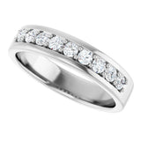14K White Gold 1/2 CTW Lab-Grown Diamond Flat Band