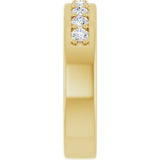 14K Yellow Gold 1/2 CTW Lab-Grown Diamond Flat Band