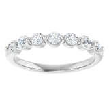 14K White Gold 3/8 CTW Lab-Grown Diamond Anniversary Band