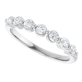 14K White Gold 3/8 CTW Lab-Grown Diamond Anniversary Band