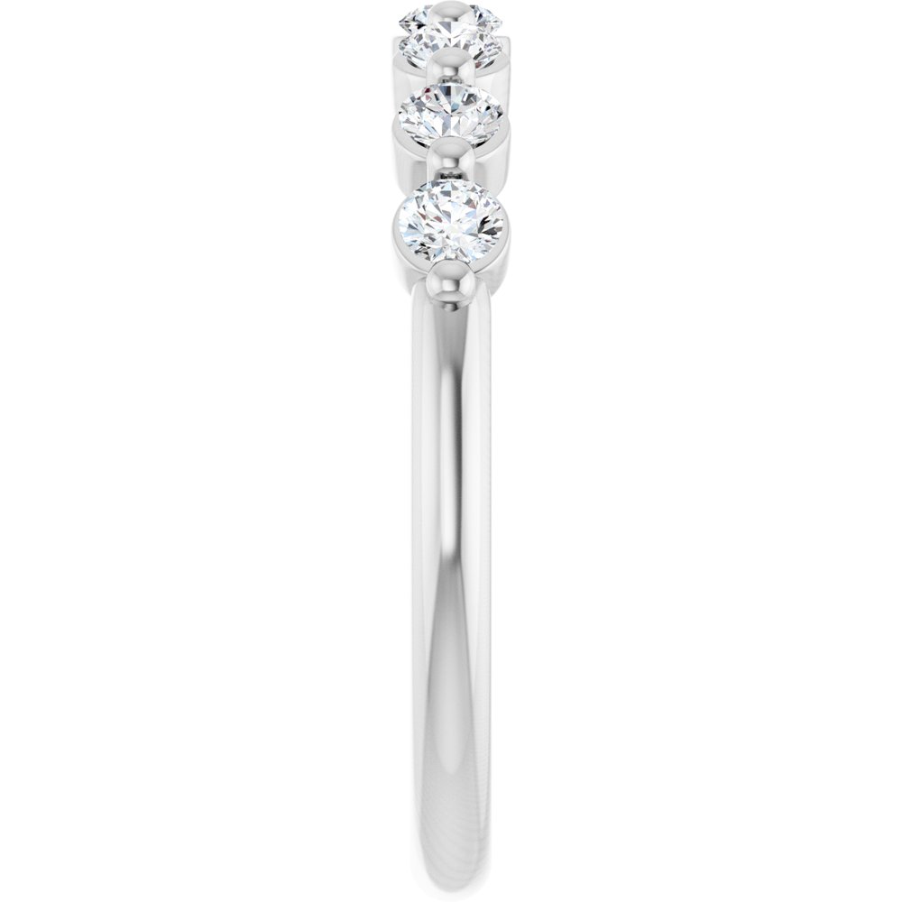 14K White Gold 3/8 CTW Lab-Grown Diamond Anniversary Band