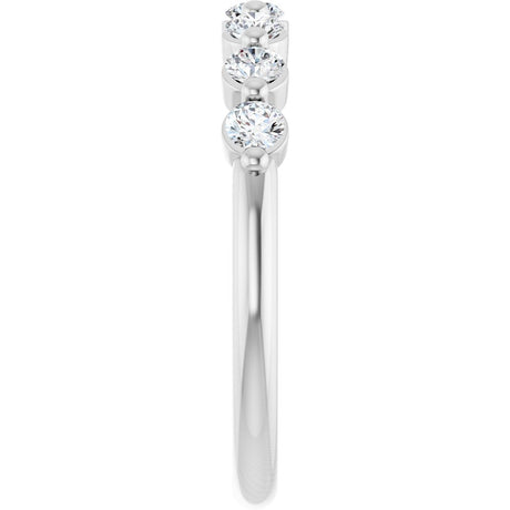 14K White Gold 3/8 CTW Lab-Grown Diamond Anniversary Band