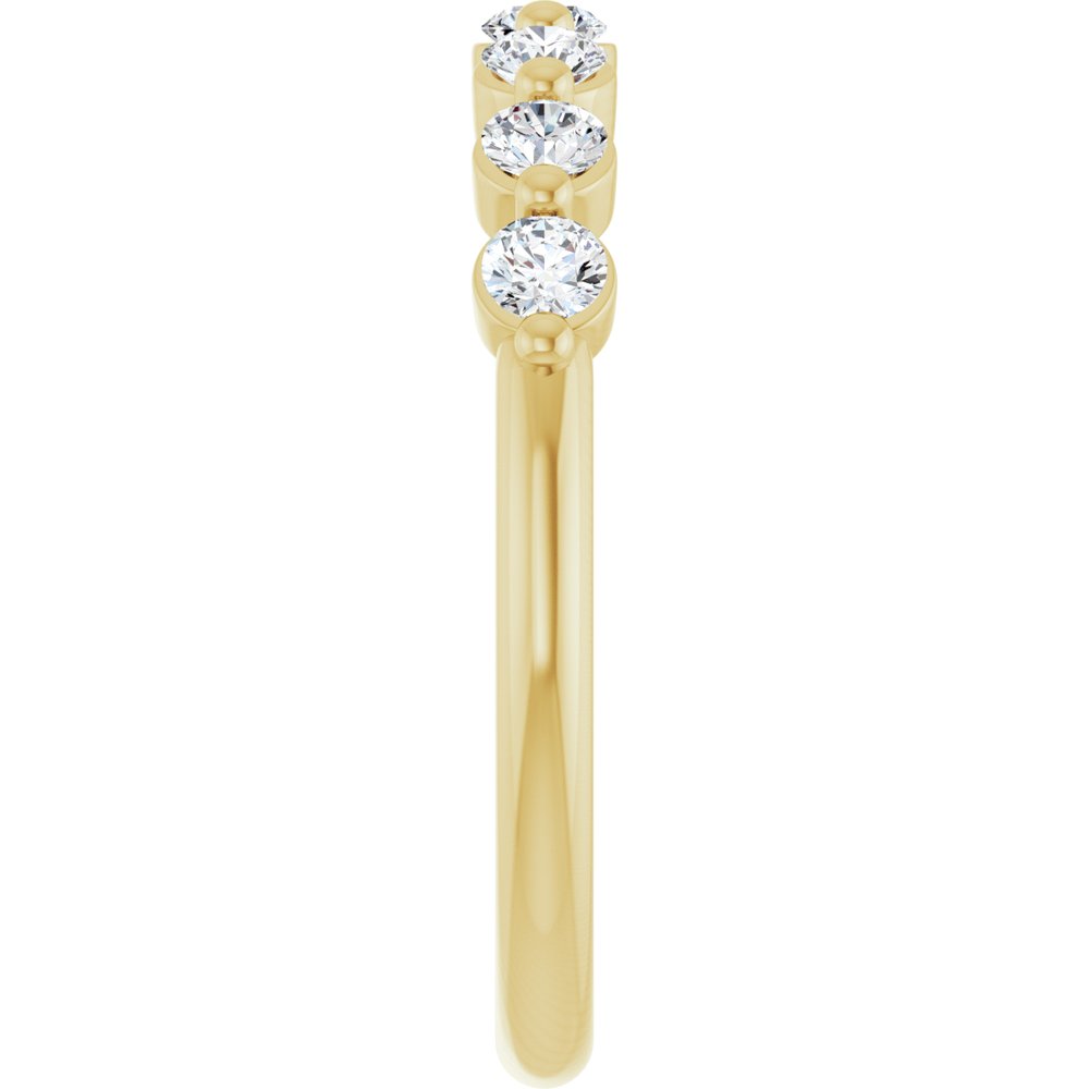14K Yellow Gold 3/8 CTW Lab-Grown Diamond Anniversary Band
