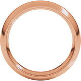 14K Rose Gold 5.5 mm Comfort-Fit Half Round Band Size 4 