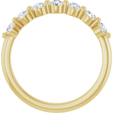 14K Yellow Gold 3/8 CTW Lab-Grown Diamond Anniversary Band