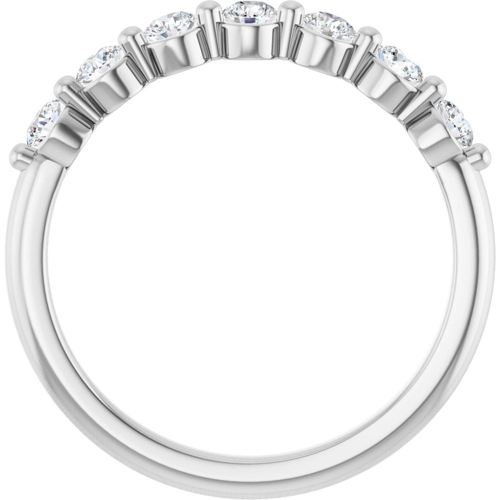 14K White Gold 3/8 CTW Lab-Grown Diamond Anniversary Band