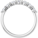 14K White Gold 3/8 CTW Lab-Grown Diamond Anniversary Band