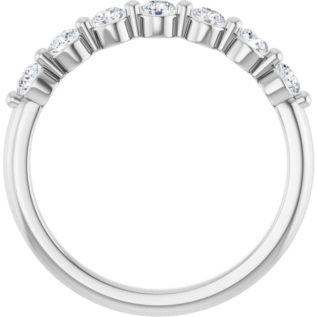 14K White Gold 3/8 CTW Lab-Grown Diamond Anniversary Band