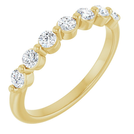 14K Yellow Gold 3/8 CTW Lab-Grown Diamond Anniversary Band