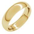 14K Yellow Gold 5.5 mm Comfort-Fit Half Round Band Size 7 