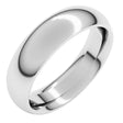Sterling Silver 5.5 mm Comfort-Fit Half Round Band Size 8.5 