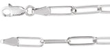 Sterling Silver 3.85 mm Paperclip-Style 18" Chain