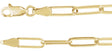 18K Yellow Gold-Plated Sterling Silver 3.85 mm  Paperclip-Style 7" Chain