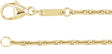 14K Yellow Gold 1.5 mm Barleycorn 18" Chain