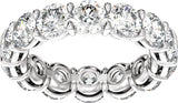 14K White Gold 4 3/8 CTW Lab-Grown Diamond Low Profile Eternity Band