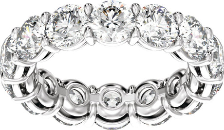 14K White Gold 4 3/8 CTW Lab-Grown Diamond Low Profile Eternity Band