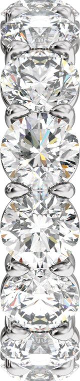 14K White Gold 4 3/8 CTW Lab-Grown Diamond Low Profile Eternity Band