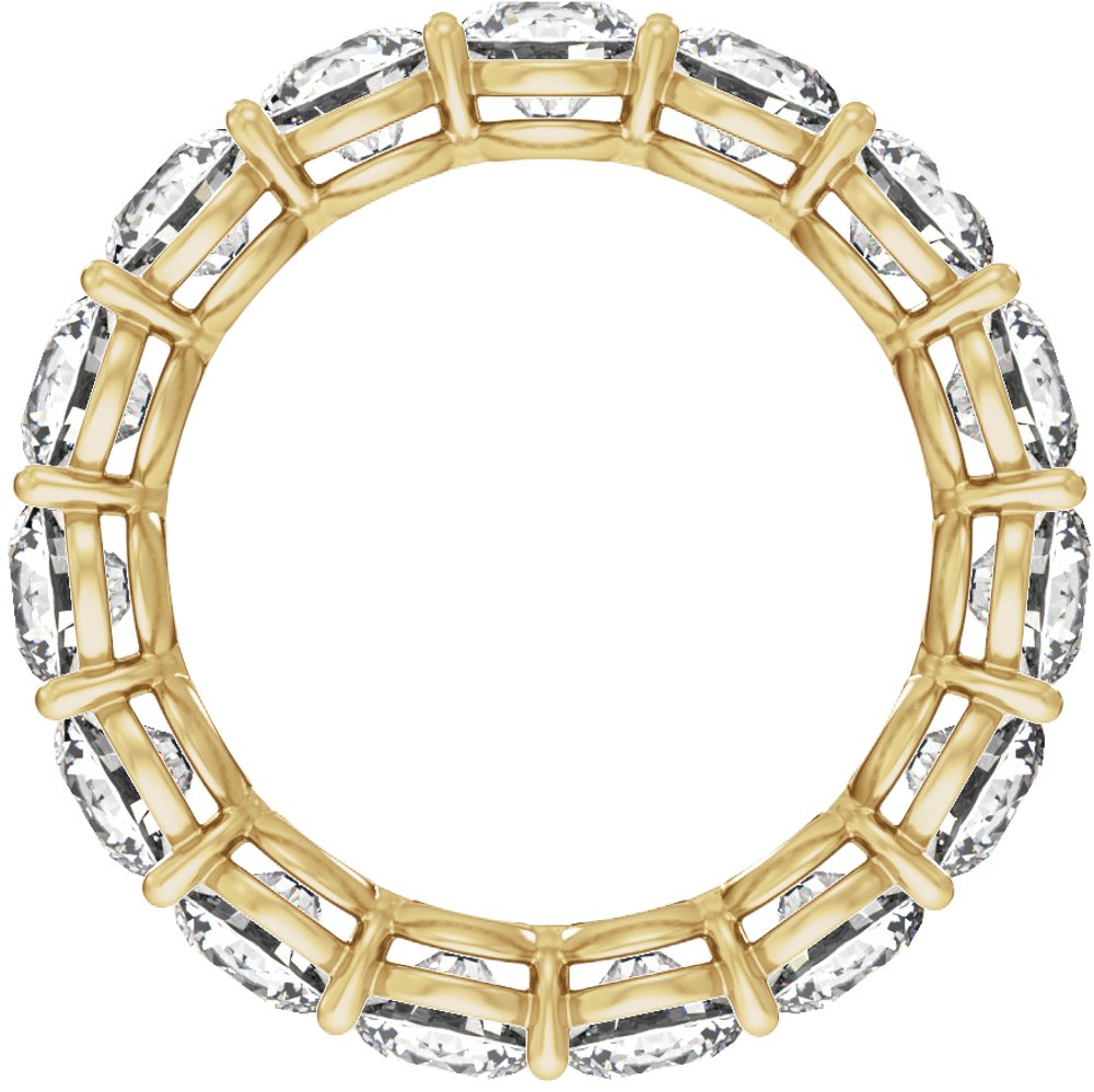 14K White Gold 4 3/8 CTW Lab-Grown Diamond Low Profile Eternity Band