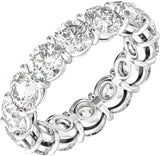 14K White Gold 4 3/8 CTW Lab-Grown Diamond Low Profile Eternity Band