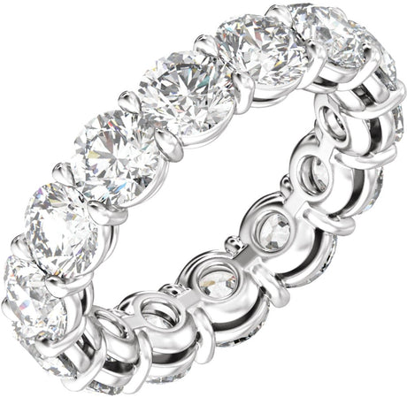 14K White Gold 4 3/8 CTW Lab-Grown Diamond Low Profile Eternity Band