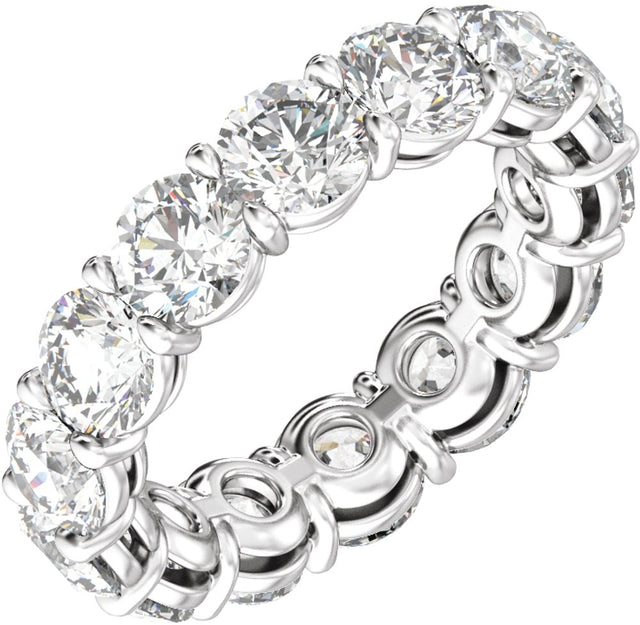 14K White Gold 4 3/8 CTW Lab-Grown Diamond Low Profile Eternity Band
