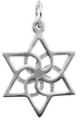 Sterling Silver 16.5x14.75 mm Star of David Pendant