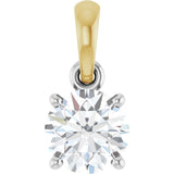 14K White/Yellow Gold 1/2 CTW Lab-Grown Diamond Pendant