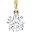 14K White/Yellow Gold 1 CTW Lab-Grown Diamond Pendant