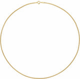 14K Yellow Gold-Filled 2 mm Box 18" Chain