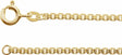 14K Yellow Gold-Filled 2 mm Box 24" Chain