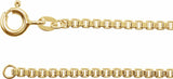 14K Yellow Gold-Filled 2 mm Box 16" Chain